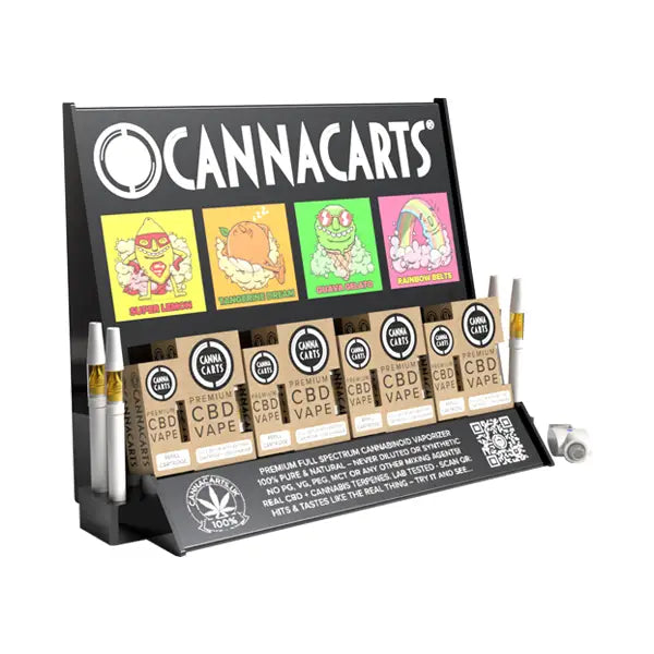 Cannacarts 420 POS Display Unit Set - 25 CBD Vapes - CBD