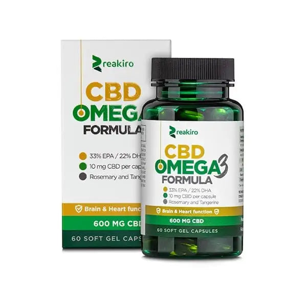 CBD Capsules Omega 3 600 mg 60 pcs - 60cps - Health Care