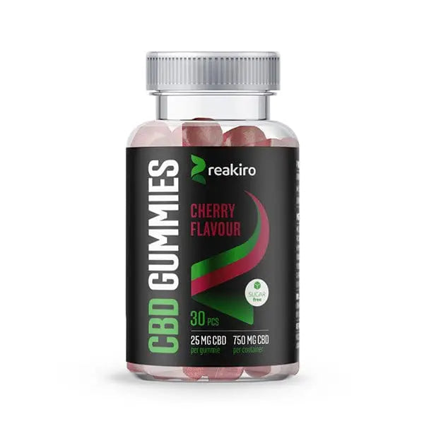 CBD Vegan Gummies 750mg, Cherry, 30pcs, Sugar free