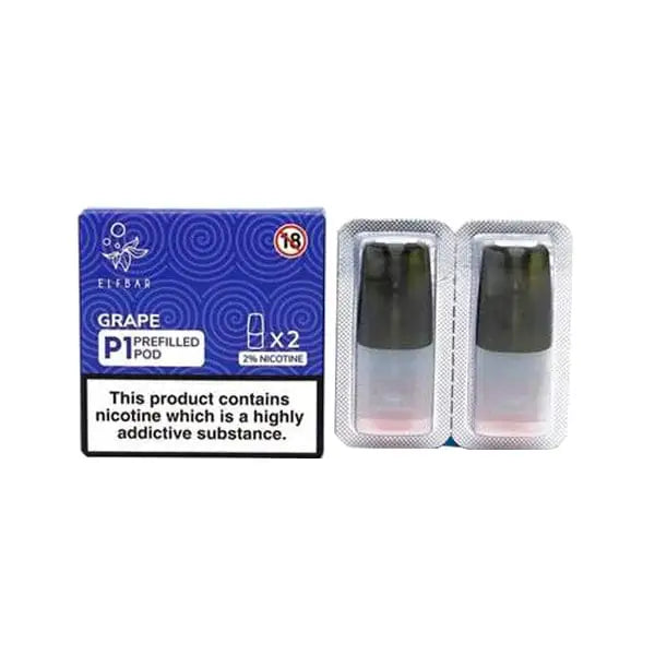 Elf Bar P1 Replacement 2ml Pods for ELF Mate 500 - Vaping