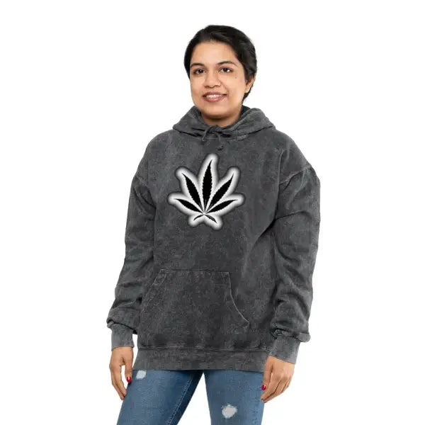 iCana iWeed Unisex Mineral Wash Hoodie - Hoodie