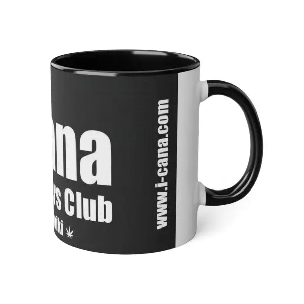 iCana White Accent Mug 11oz - Black / 11oz - Mug