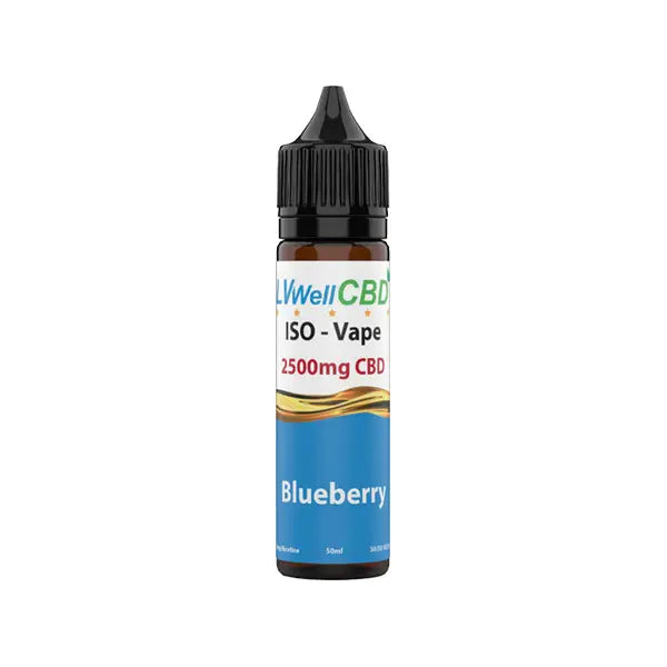 LVWell CBD Iso-Vape 2500mg CBD E-liquid 50ml (50VG/50PG) -