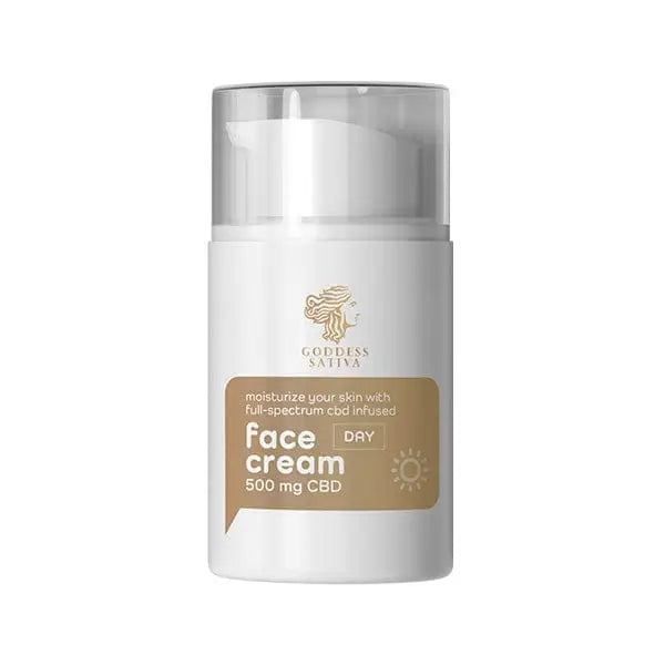 Moisturising Day Face Cream 500 mg CBD, 50 ml