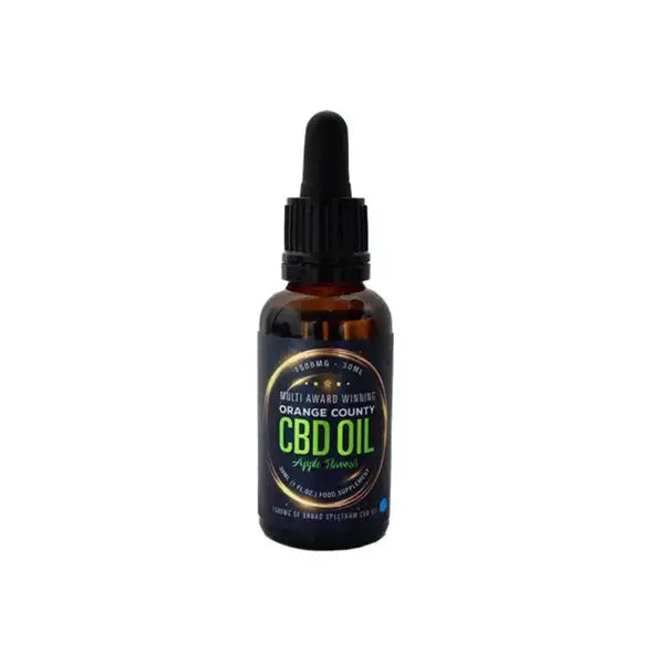 Orange County CBD 1500mg Flavoured Tincture Oil 30ml - Apple