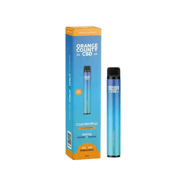 Orange County CBD 500mg CBD & CBG Disposable Vape Device 600