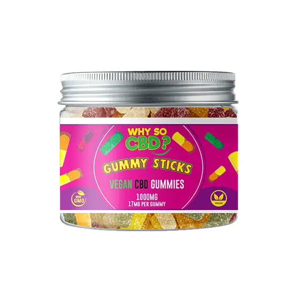 Why So CBD? 1000mg CBD Small Vegan Gummies - 11 Flavours -