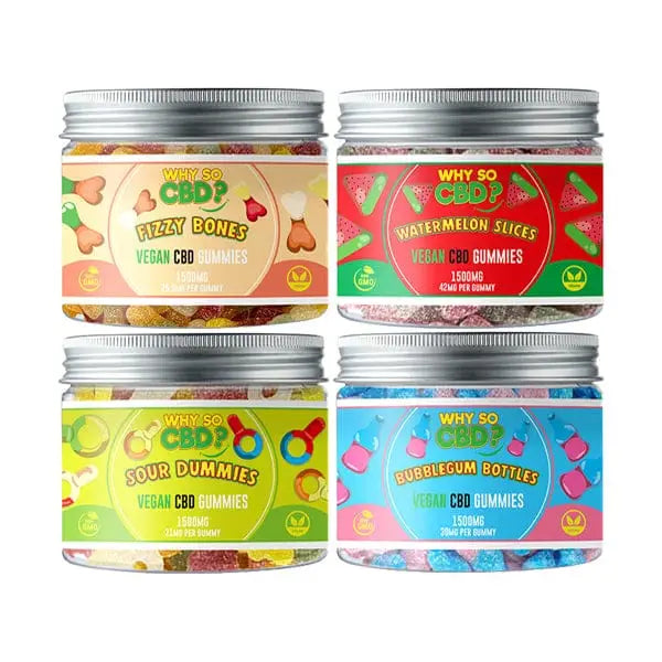 Why So CBD? 1500mg CBD Small Vegan Gummies - 11 Flavours -