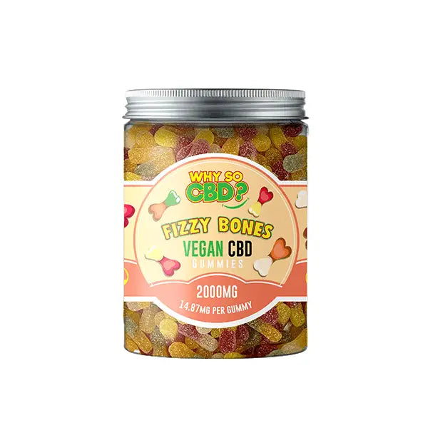 Why So CBD? 2000mg CBD Large Vegan Gummies - 11 Flavours -